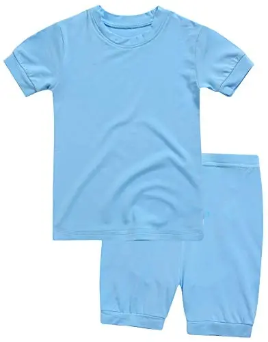 VAENAIT BABY Kids Sleepwear Pajamas Short Soft Cool Summer Viscose Pjs 2pcs Set - 6