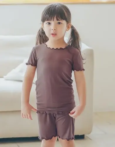 VAENAIT BABY Kids Sleepwear Pajamas Short Soft Cool Summer Viscose Pjs 2pcs Set - 4