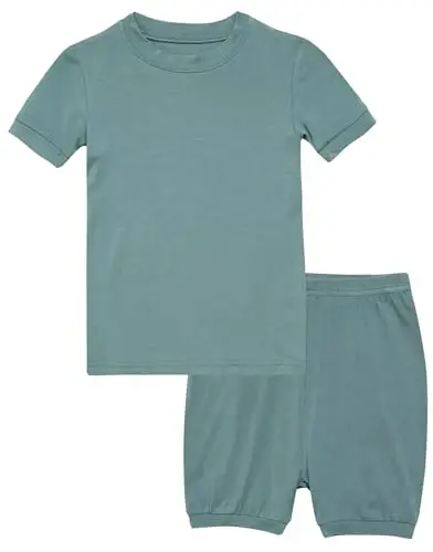 VAENAIT BABY Kids Sleepwear Pajamas Short Soft Cool Summer Viscose Pjs 2pcs Set 