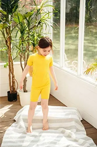 VAENAIT BABY Kids Sleepwear Pajamas Short Soft Cool Summer Viscose Pjs 2pcs Set - VAENAIT (1)