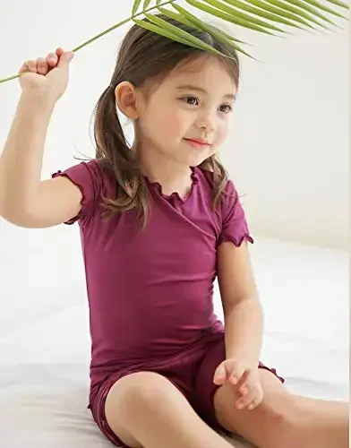 VAENAIT BABY Kids Sleepwear Pajamas Short Soft Cool Summer Viscose Pjs 2pcs Set - 2