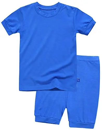 VAENAIT BABY Çocuk Uyku Giysisi Pijama Kısa Yumuşak Serin Yaz Viskon Pijama 2'li Set 