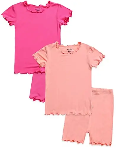 VAENAIT BABY Kids Sleepwear Pajamas Short Soft Cool Summer Viscose Pjs 2pcs Set 