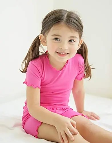 VAENAIT BABY Kids Sleepwear Pajamas Short Soft Cool Summer Viscose Pjs 2pcs Set - 2