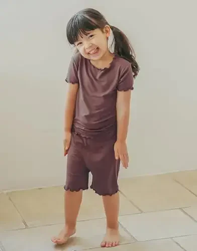 VAENAIT BABY Kids Sleepwear Pajamas Short Soft Cool Summer Viscose Pjs 2pcs Set - 2