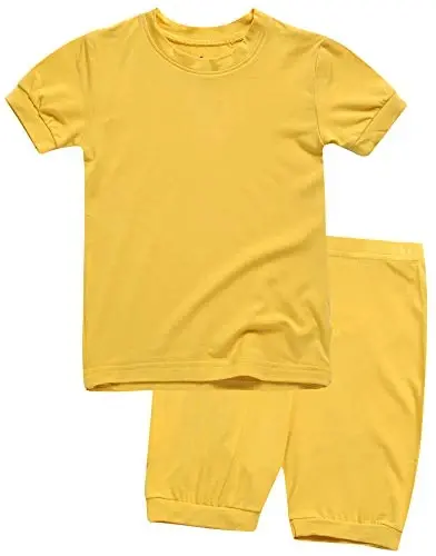 VAENAIT BABY Kids Sleepwear Pajamas Short Soft Cool Summer Viscose Pjs 2pcs Set 