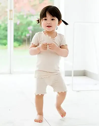 VAENAIT BABY Kids Sleepwear Pajamas Short Soft Cool Summer Viscose Pjs 2pcs Set - 2