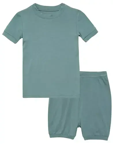 VAENAIT BABY Kids Sleepwear Pajamas Short Soft Cool Summer Viscose Pjs 2pcs Set - 1