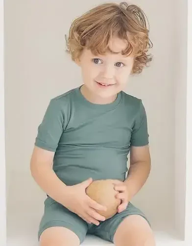 VAENAIT BABY Kids Sleepwear Pajamas Short Soft Cool Summer Viscose Pjs 2pcs Set - 2