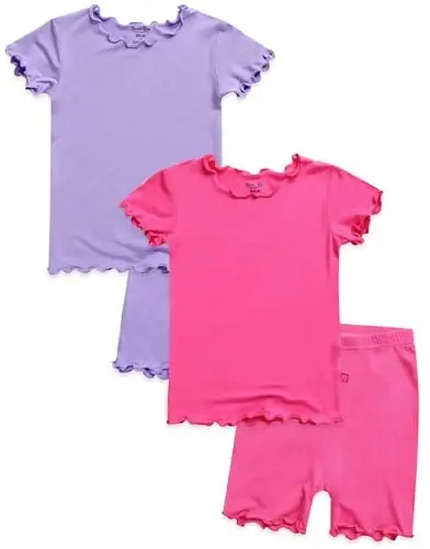 VAENAIT BABY Kids Sleepwear Pajamas Short Soft Cool Summer Viscose Pjs 2pcs Set 