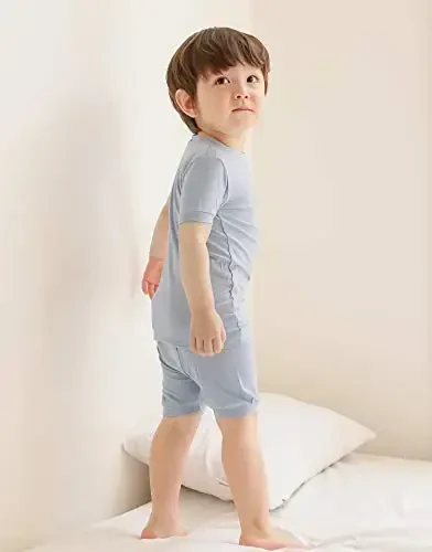 VAENAIT BABY Kids Sleepwear Pajamas Short Soft Cool Summer Viscose Pjs 2pcs Set - 3