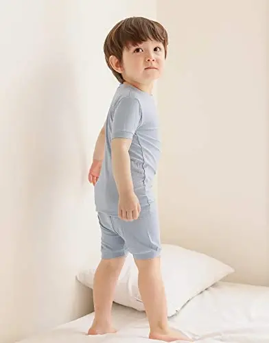 VAENAIT BABY Kids Sleepwear Pajamas Short Soft Cool Summer Viscose Pjs 2pcs Set - 8
