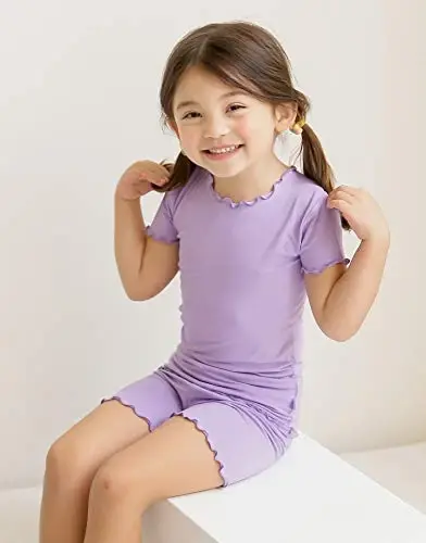VAENAIT BABY Kids Sleepwear Pajamas Short Soft Cool Summer Viscose Pjs 2pcs Set - 2
