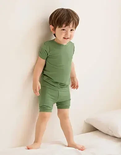 VAENAIT BABY Kids Sleepwear Pajamas Short Soft Cool Summer Viscose Pjs 2pcs Set - 4