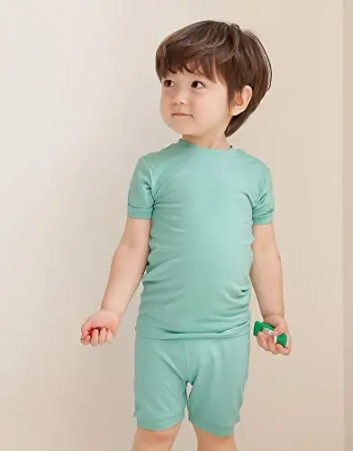 VAENAIT BABY Kids Sleepwear Pajamas Short Soft Cool Summer Viscose Pjs 2pcs Set - 7