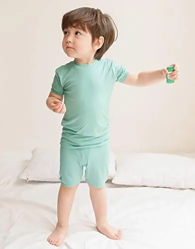 VAENAIT BABY Kids Sleepwear Pajamas Short Soft Cool Summer Viscose Pjs 2pcs Set - 4
