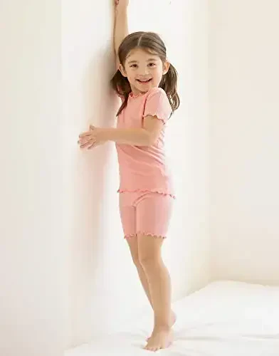 VAENAIT BABY Kids Sleepwear Pajamas Short Soft Cool Summer Viscose Pjs 2pcs Set - 4