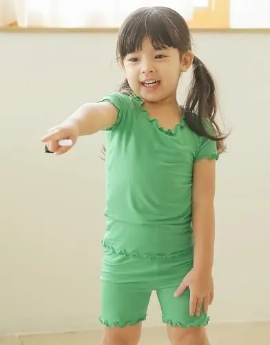 VAENAIT BABY Kids Sleepwear Pajamas Short Soft Cool Summer Viscose Pjs 2pcs Set - VAENAIT (1)