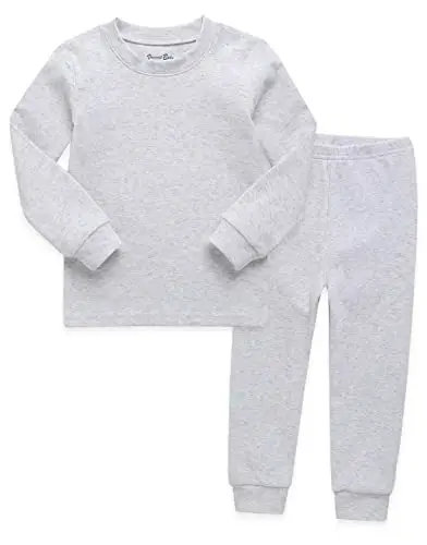 VAENAIT BEBEK 12A-12Y Çocuk Erkek Kız Bebek Düz Pamuk Günlük Pijama Pijama Uyku Giyim Seti Temel - VAENAIT