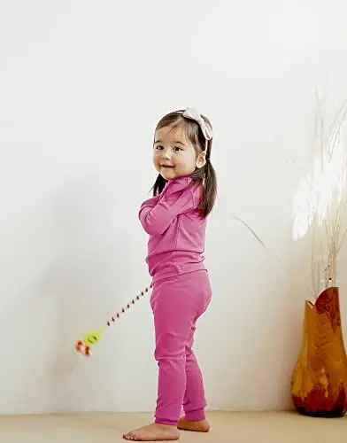 VAENAIT BABY 12M-12Y Kids Boys Girls Toddler Solid Cotton Daily Pajamas Pyjamas Sleepwear Set Basic - 4