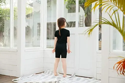 VAENAIT BEBEK Çocuk Pijama Kısa Yumuşak Serin Yaz Viskon Pijama 2'li Set - 9