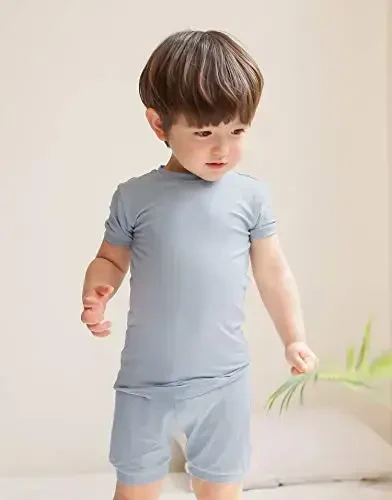 VAENAIT BABY Kids Sleepwear Pajamas Short Soft Cool Summer Viscose Pjs 2pcs Set - 2