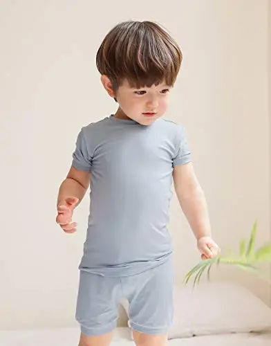 VAENAIT BABY Kids Sleepwear Pajamas Short Soft Cool Summer Viscose Pjs 2pcs Set - MODAZONE (1)