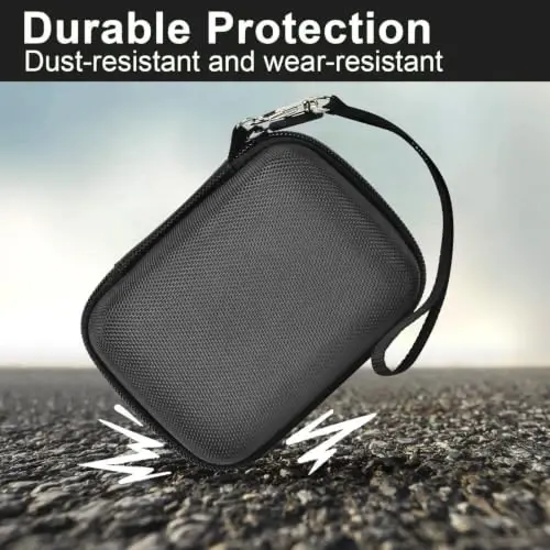 Digital Camera Case Compatible with VAHOIALD FHD 1080P/ for CAMKORY Digital Point and Shoot/for KODAK PIXPRO FZ45-BK 16MP Vlogging/for IWEUKJLO/for Nsoela, Holder for SD Card More- Black (Box Only) - 5
