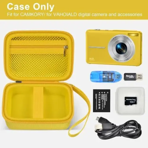 ALKOO Digital Camera Case for CAMKORY, Camera Pouch for KODAK Pixpro -Yellow - ALKOO (1)