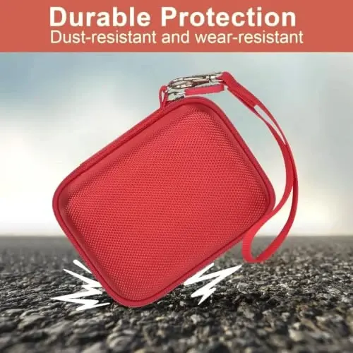 Case Compatible with VAHOIALD FHD 1080P Digital Camera/for CAMKORY Digital Point and Shoot/for Kodak PIXPRO FZ45-BK 16MP Vlogging/for IWEUKJLO/for Nsoela, Holder for SD Card More (Red) - 5