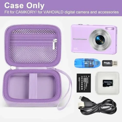 ALKOO Digital Camera Case for CAMKORY, Camera Pouch for KODAK Pixpro -Purple - ALKOO (1)