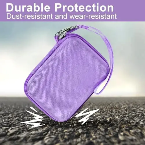 Case Compatible with VAHOIALD FHD 1080P Digital Camera/for CAMKORY Digital Point and Shoot/for KODAK PIXPRO FZ45-BK 16MP Vlogging/for IWEUKJLO/for Nsoela, Holder for SD Card More (Purple) - 5