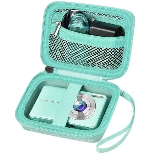 VAHOIALD FHD 1080P Raqamli Kamera/CAMKORY Raqamli Nuqta va Suratga olish/KODAK PIXPRO FZ45-BK 16MP Vlogging/IWEUKJLO/Nsoela uchun mos keladigan g'ilof, SD karta uchun ushlagich (Yashil) - 1