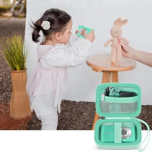 VAHOIALD FHD 1080P Raqamli Kamera/CAMKORY Raqamli Nuqta va Suratga olish/KODAK PIXPRO FZ45-BK 16MP Vlogging/IWEUKJLO/Nsoela uchun mos keladigan g'ilof, SD karta uchun ushlagich (Yashil) - 7