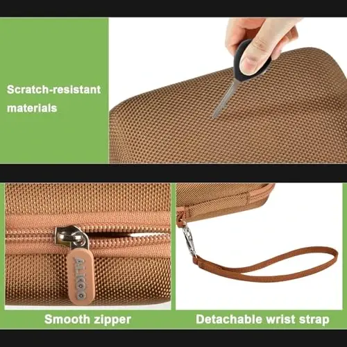 VAHOIALD FHD 1080P raqamli kamerasi/CAMKORY raqamli nuqta va suratga olish/Kodak PIXPRO FZ45-BK 16MP Vlogging/IWEUKJLO/Nsoela uchun mos keladigan g'ilof, SD karta uchun ushlagich (to'q jigarrang) - 4