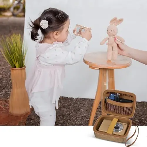 VAHOIALD FHD 1080P raqamli kamerasi/CAMKORY raqamli nuqta va suratga olish/Kodak PIXPRO FZ45-BK 16MP Vlogging/IWEUKJLO/Nsoela uchun mos keladigan g'ilof, SD karta uchun ushlagich (to'q jigarrang) - 7