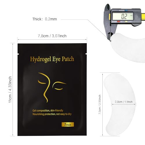 Vaincre 120 Pairs Hydrogel Eye Patches, Gel Eye Pads Lash Extensions, Under Eye Patches, Lint Free Eyelash Pads, Lash Lift Pads for Lash Extension Supplies, Beauty Eyelash Extension Tools - 3