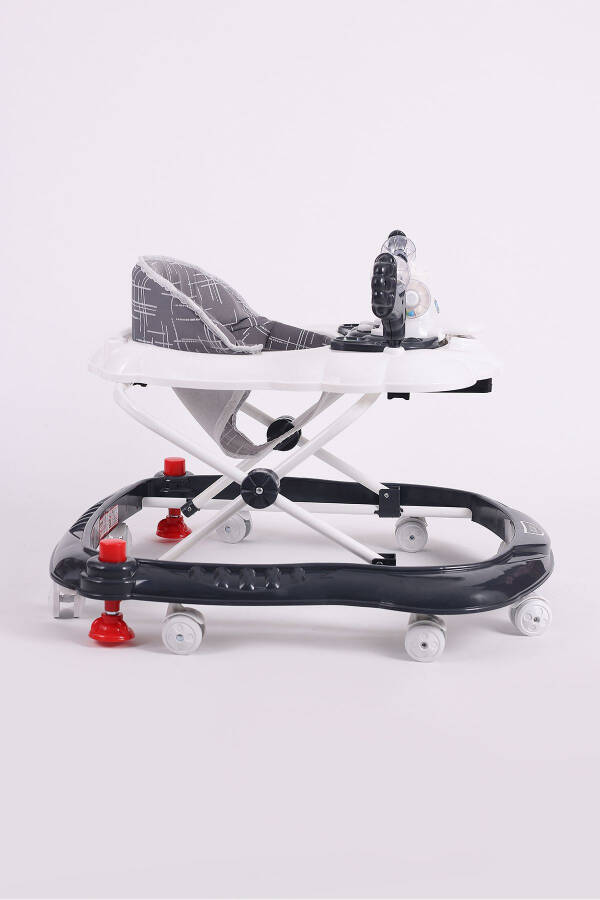 Vak Vak Stoperli Müzikli Yürüteç Füme-Füme - 2