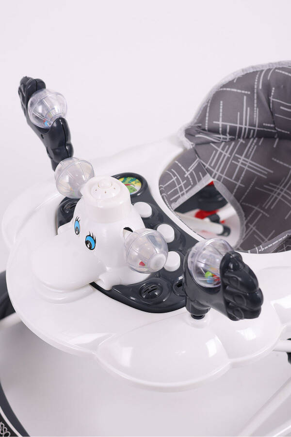 Vak Vak Stoperli Müzikli Yürüteç Füme-Füme - 4