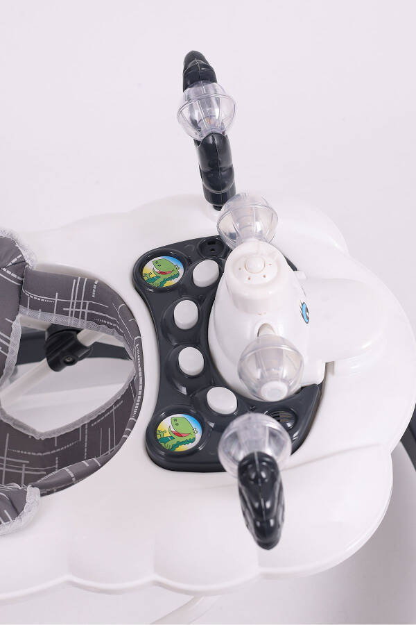 Vak Vak Stoperli Müzikli Yürüteç Füme-Füme - 7