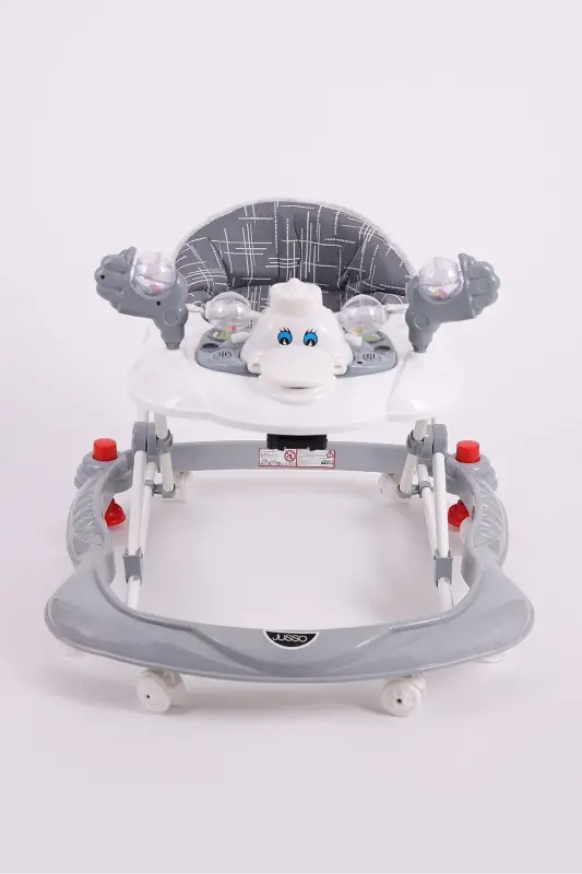 Vak Vak Stoperli Müzikli Yürüteç gri-Gri - 2