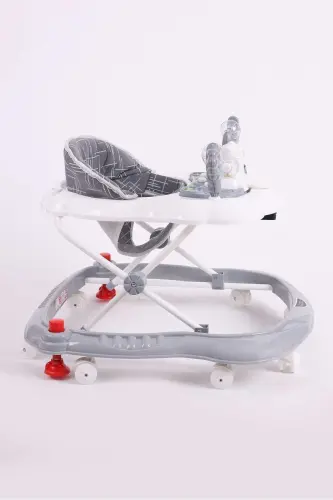 Vak Vak Stoperli Müzikli Yürüteç gri-Gri - 3