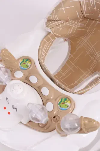 Vak Vak Stoperli Müzikli Yürüteç Kahverengi-Kahverengi - 7