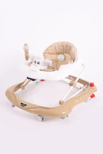 Vak Vak Stoppered Musical Walker Brown-Brown - 1