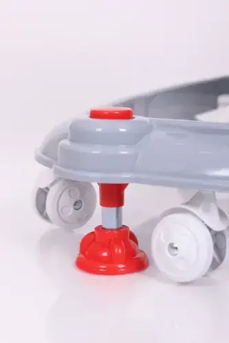 Vak Vak Stoppered Musical Walker-Full Grey - 3