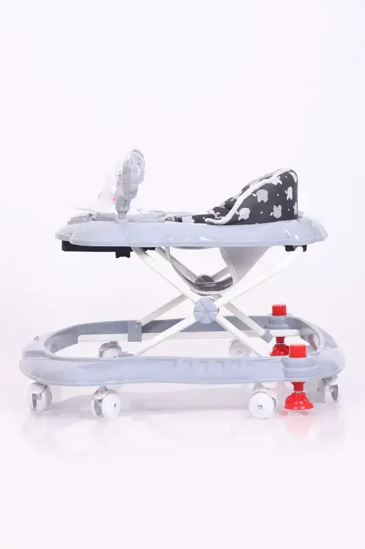 Vak Vak Stoppered Musical Walker-Full Grey - 5