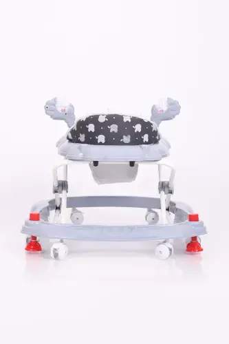 Vak Vak Stoppered Musical Walker-Full Grey - 6