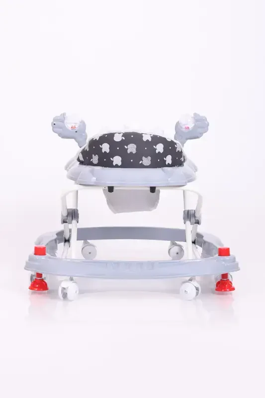 Vak Vak Stoppered Musical Walker-Full Grey - 6