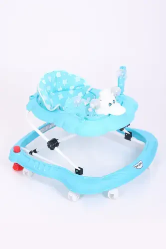 Vak Vak Stoppered Musical Walker-Full Turquoise - 1