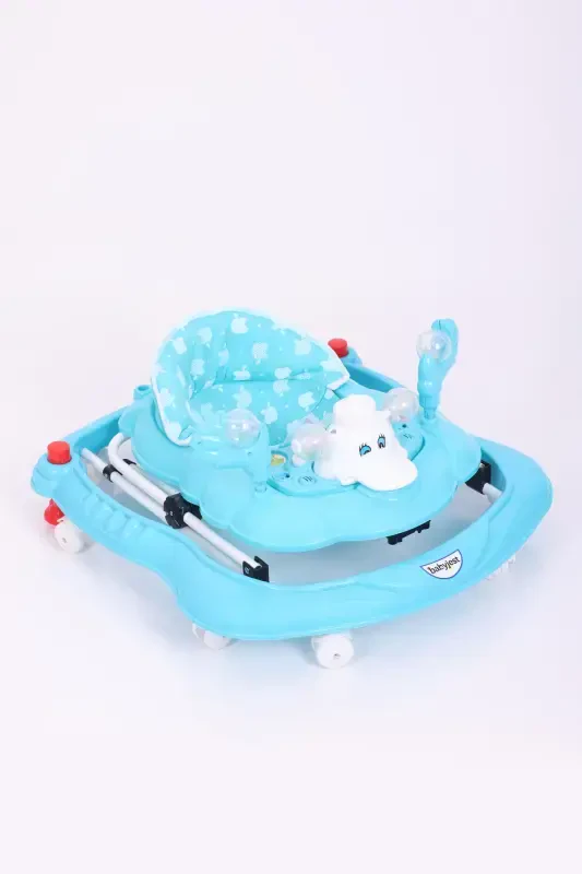 Vak Vak Stoppered Musical Walker-Full Turquoise - 3